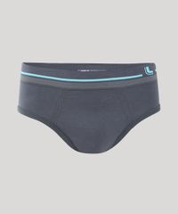 Cueca-Masculina-Lupo-Slip-Sem-Costura-Chumbo-9946601-Chumbo_1