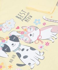 Blusa-Infantil-Cachorro-e-Gato-Manga-Longa-Amarela-9943378-Amarelo_4