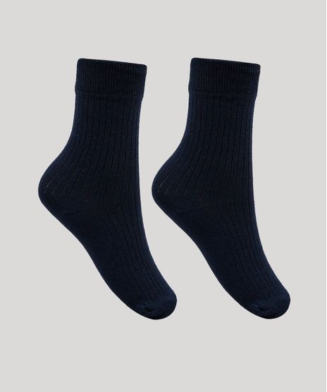 Kit-de-2-Meias-Masculinas-Cano-Alto-Caneladas-Azul-Escuro-9946236-Azul_Escuro_1