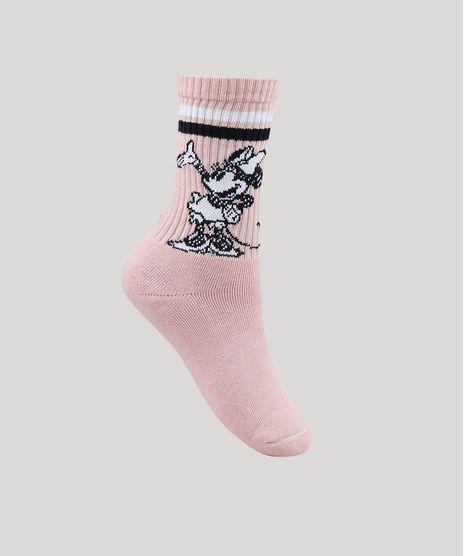 Meia-Feminina-Cano-Alto-Minnie-Rose-9885671-Rose_1