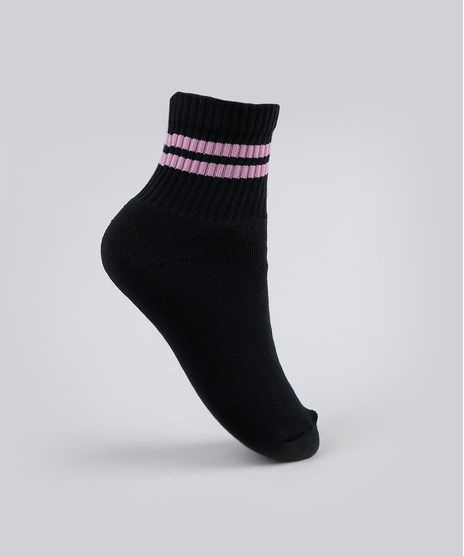 Meia-Feminina-Cano-Alto-com-Listras-Preta-9941953-Preto_1