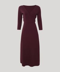 Vestido-Feminino-Midi-Canelado-com-Transpasse-Manga-3-4-Vinho-9882308-Vinho_1