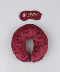 Kit-de-Apoio-de-Pescoco-Harry-Potter---Tapa-Olho-Vinho-9947012-Vinho_1