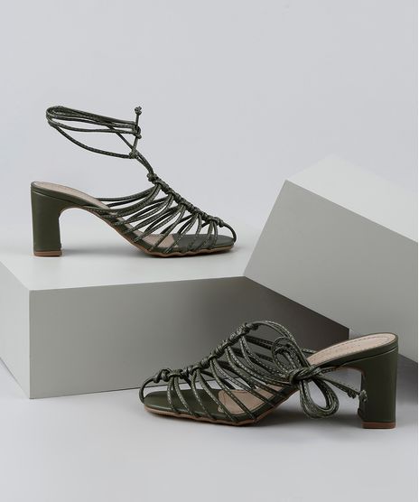Sandalia-Feminina-Oneself-Salto-Medio-com-Amarracao-Verde-Militar-9942429-Verde_Militar_1