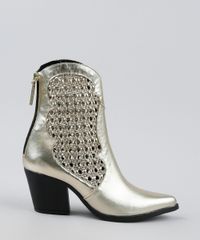Bota-Feminina-Oneself-Country-Cano-Curto-Salto-Baixo-Metalizada-Tresse---Dourada-9945175-Dourado_2