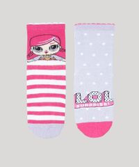 Kit-de-2-Meias-Infantis-Cano-Medio-LOL-Surprise-Estampadas-Multicor-9482027-Multicor_1