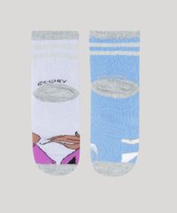 Kit-de-2-Meias-Infantis-Cano-Medio-Elsa-e-Anna-Frozen-Multicor-9805408-Multicor_2