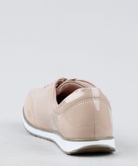 Tenis-de-Verniz-Feminino-Via-Uno-Running-com-Micro-Furos-Bege-9947131-Bege_4