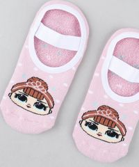Meia-Infantil-Sapatilha-LOL-Surprise-Estampada-Rosa-Claro-9482026-Rosa_Claro_4