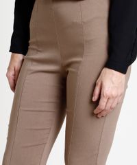 Calca-Feminina-Legging-Cintura-Media-com-Friso-Bege-9824269-Bege_2