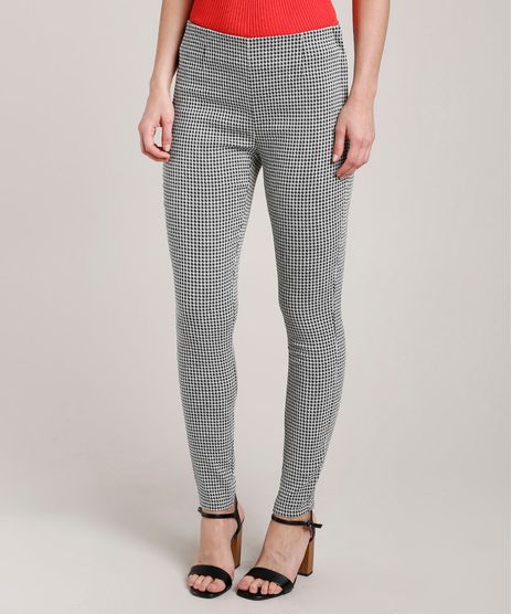 Calca-Feminina-Legging-em-Jacquard-Estampada-Xadrez-Off-White-9688119-Off_White_1