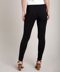 Calca-Feminina-Legging-em-Jacquard-Estampada-de-Poa-Preta-9688118-Preto_4