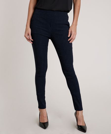 Calca-Legging-Feminina-Estampada-Risca-de-Giz-com-Bolsos-Azul-Marinho-9689667-Azul_Marinho_1