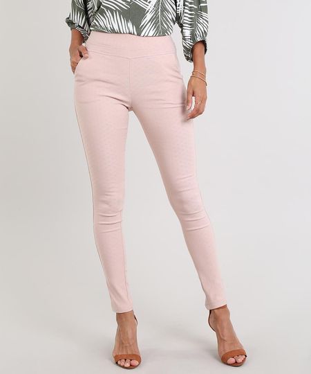 Calca-Legging-Feminina-em-Jacquard-Rose-9542875-Rose_1