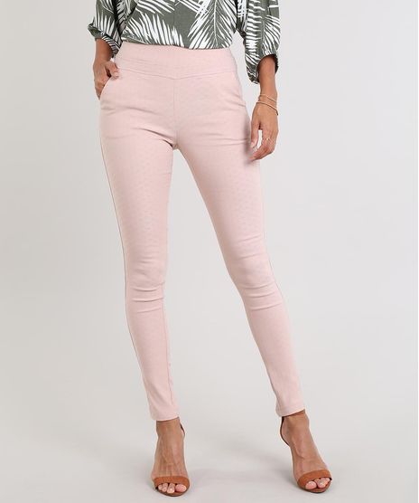 Calca-Legging-Feminina-em-Jacquard-Rose-9542875-Rose_1