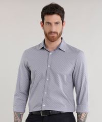 Camisa-Slim-Estampada-em-Algodao---Sustentavel-Cinza-8582235-Cinza_1