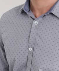 Camisa-Slim-Estampada-em-Algodao---Sustentavel-Cinza-8582235-Cinza_4