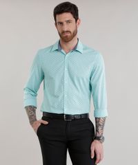 Camisa-Slim-Estampada-em-Algodao---Sustentavel-Verde-Claro-8582712-Verde_Claro_1
