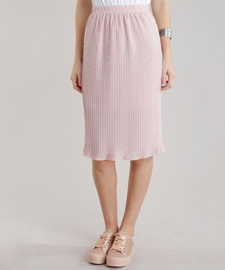 Saia-Midi-Plissada-Rose-8637516-Rose_1 Saia-Midi-Plissada-Rose-8637516-Rose_1