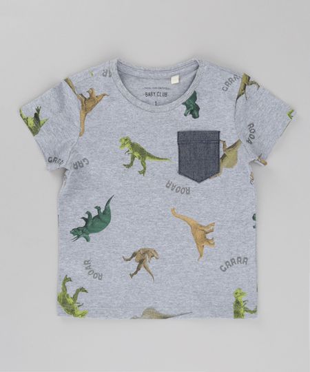 Camiseta-Estampada-de-Dinossauro-Cinza-Mescla-8615022-Cinza_Mescla_1