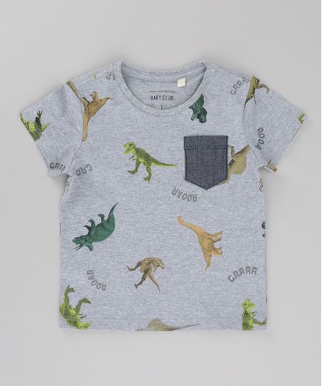 Camiseta-Estampada-de-Dinossauro-Cinza-Mescla-8615022-Cinza_Mescla_1