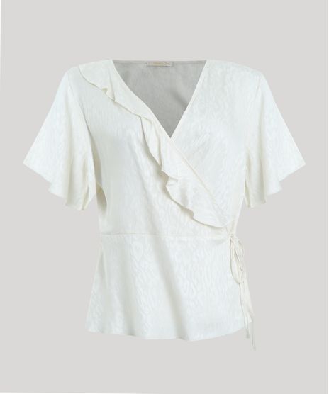 Blusa-Feminina-Com-Transpasse-e-Babado-Manga-Curta-e-Decote-V-Off-White-9943242-Off_White_1