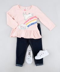 Conjunto-Infantil-Coelho-e-Arco-Iris-de-Blusa-Manga-Longa-Rosa---Calca-Estampada-de-Estrelas-Branca-9895156-Branco_3