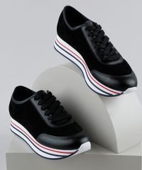Tenis-Feminino-Moleca-Caixa-Alta-com-Recorte-Preto-9947723-Preto_1