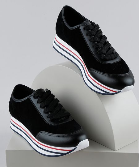 Tenis-Feminino-Moleca-Caixa-Alta-com-Recorte-Preto-9947723-Preto_1