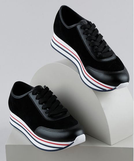 Tenis-Feminino-Moleca-Caixa-Alta-com-Recorte-Preto-9947723-Preto_1