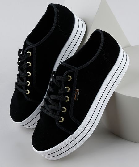 Tenis-Feminino-Moleca-Caixa-Alta-em-Suede-Preto-9947722-Preto_1