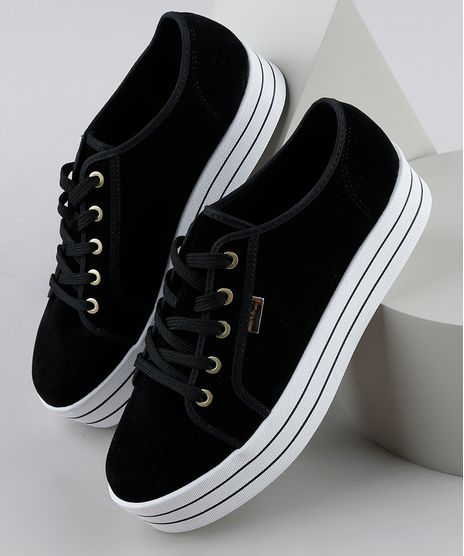 Tenis-Feminino-Moleca-Caixa-Alta-em-Suede-Preto-9947722-Preto_1