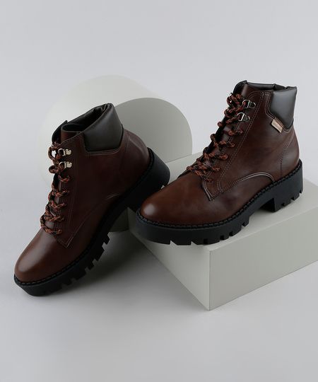 Bota-Coturno-Flat-Feminino-Moleca-Marrom-9949896-Marrom_1 Bota-Coturno-Flat-Feminino-Moleca-Marrom-9949896-Marrom_1