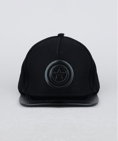 Bone-Masculino-Aba-Reta-Capitao-America-Preto-9949677-Preto_1
