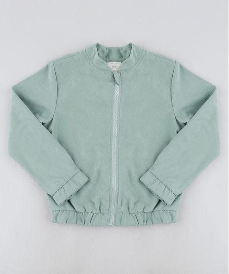 Jaqueta-Infantil-com-Ziper-e-Elastico-Verde-Claro-9916448-Verde_Claro_1