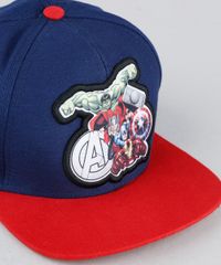 Bone-Infantil-Os-Vingadores-Aba-Reta-Azul-Marinho-9944437-Azul_Marinho_2