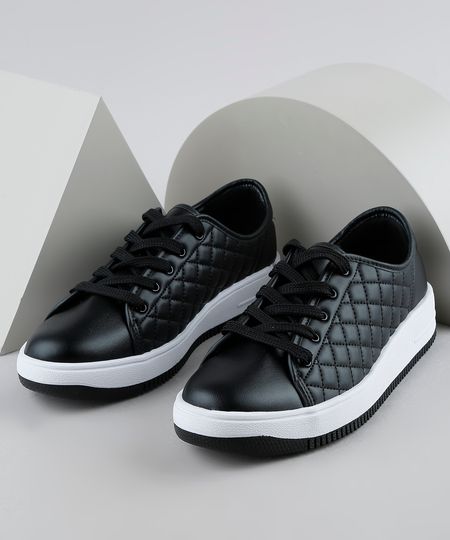 Tenis-Feminino-Beira-Rio-em-Matelasse-Preto-9947683-Preto_1