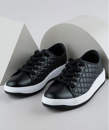 Tenis-Feminino-Beira-Rio-em-Matelasse-Preto-9947683-Preto_1
