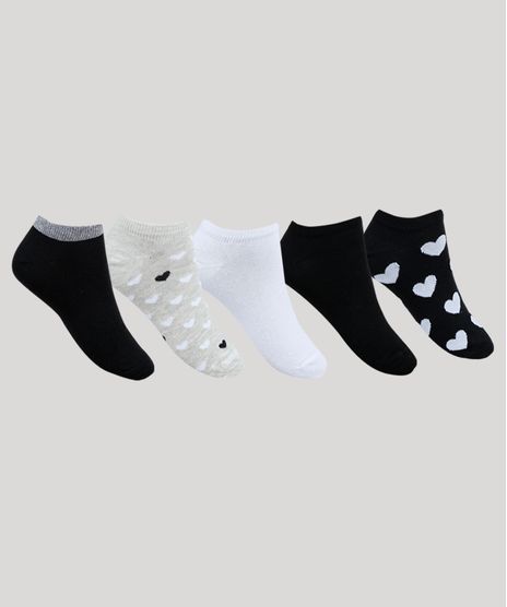 Kit-de-5-Meias-Feminino-Cano-Curto-Estampa-Coracoes-Multicor-9941962-Multicor_1