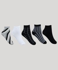 Kit-de-5-Meias-Feminino-Cano-Medio-Estampa-Geometrica-Multicor-9941965-Multicor_1