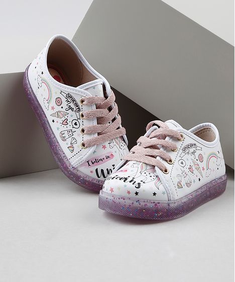 tenis infantil molekinha unicornio