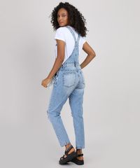 Macacao-Jeans-Feminino-Relaxed-com-Rasgos-e-Lenco-Azul-Claro-9946103-Azul_Claro_2