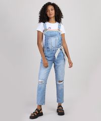 Macacao-Jeans-Feminino-Relaxed-com-Rasgos-e-Lenco-Azul-Claro-9946103-Azul_Claro_3