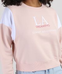 Blusao-de-Moletom-Feminino--LA-Dreaming--com-Recorte-Decote-Redondo-Rose-9946040-Rose_4