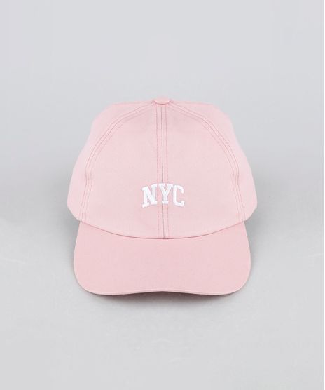 Bone-Masculino-Aba-Curva-Bordado-NYC-Rosa-Claro-9946708-Rosa_Claro_1