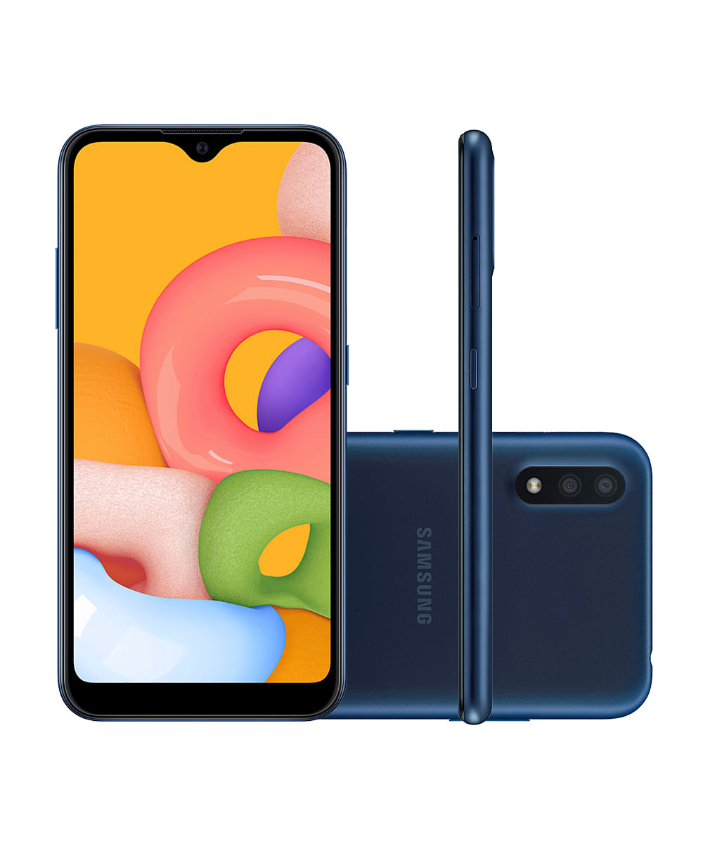 Smartphone Samsung SMA015 Galaxy A01 32GB Azul