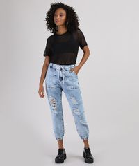 Calca-Jeans-Feminina-Jogger-Cintura-Super-Alta-Destroyed-com-Cadarco--Hi-Bye--Azul-Claro-9944872-Azul_Claro_3