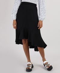 Saia-Feminina-Midi-Mullet-com-Babado-Preta-9894821-Preto_1