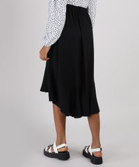 Saia-Feminina-Midi-Mullet-com-Babado-Preta-9894821-Preto_2