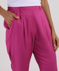 Calca-Feminina-Cintura-Alta-com-Bolsos-Roxa-9945927-Roxo_4